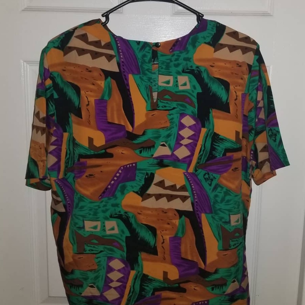 80s afrocentric blouse